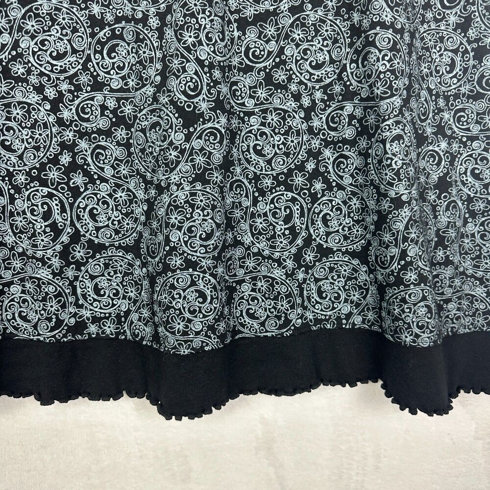 Fresh Produce Surplice Dress Size XL Black Summer Swirls NEW Paisley Sleeveless - Picture 4 of 6